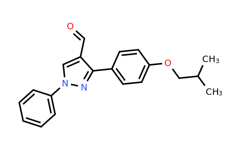 CAS 371776-69-1 | 3-[4-(2-Methylpropoxy)phenyl]-1-phenyl-1H-pyrazole-4-carbaldehyde