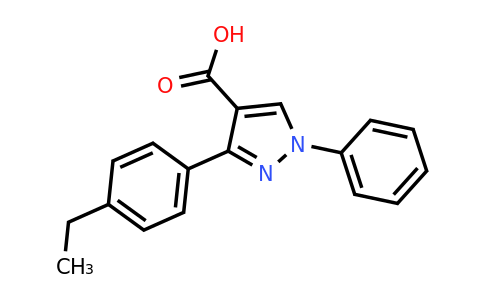 CAS 372107-16-9 | 3-(4-ethylphenyl)-1-phenyl-1H-pyrazole-4-carboxylic acid