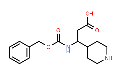 CAS 372144-06-4 | 3-(((benzyloxy)carbonyl)amino)-3-(piperidin-4-yl)propanoic acid