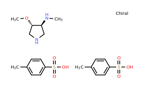 (3S,4S)-4-methoxy-N-methylpyrrolidin-3-amine; bis(4-methylbenzene-1-sulfonic acid)