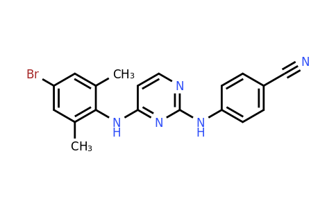 CAS 374067-85-3 | 4-((4-((4-Bromo-2,6-dimethylphenyl)amino)pyrimidin-2-yl)amino)benzonitrile
