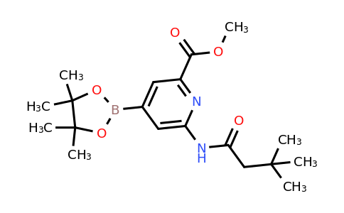 CAS 374671-12-2 | Methyl 6-(3,3-dimethylbutanamido)-4-(4,4,5,5-tetramethyl-1,3,2-dioxaborolan-2-yl)picolinate