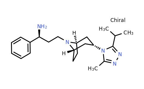 CAS 376348-71-9 | (S)-3-((1R,3S,5S)-3-(3-Isopropyl-5-methyl-4H-1,2,4-triazol-4-yl)-8-azabicyclo[3.2.1]octan-8-yl)-1-phenylpropan-1-amine