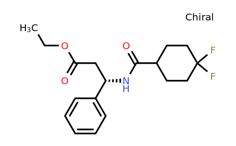 CAS 376348-76-4 | (S)-Ethyl 3-(4,4-difluorocyclohexanecarboxamido)-3-phenylpropanoate