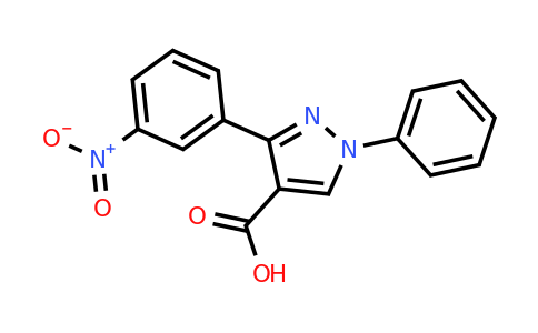 CAS 376358-93-9 | 3-(3-Nitrophenyl)-1-phenyl-1H-pyrazole-4-carboxylic acid