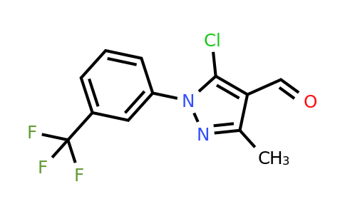 CAS 376359-52-3 | 5-chloro-3-methyl-1-[3-(trifluoromethyl)phenyl]-1H-pyrazole-4-carbaldehyde