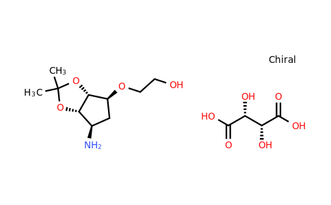 CAS 376608-65-0 | (2R,3R)-2,3-dihydroxybutanedioic acid; 2-{[(3aR,4S,6R,6aS)-6-amino-2,2-dimethyl-hexahydrocyclopenta[d][1,3]dioxol-4-yl]oxy}ethan-1-ol