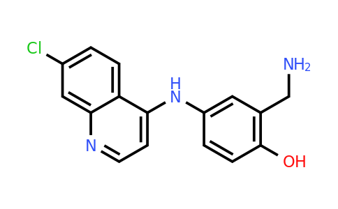 CAS 37672-04-1 | 2-(Aminomethyl)-4-((7-chloroquinolin-4-yl)amino)phenol