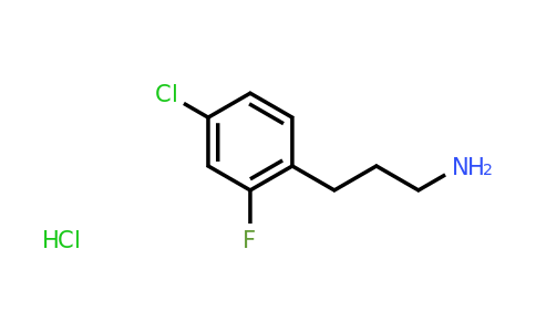 CAS 377084-01-0 | 3-(4-Chloro-2-fluorophenyl)propan-1-amine hydrochloride