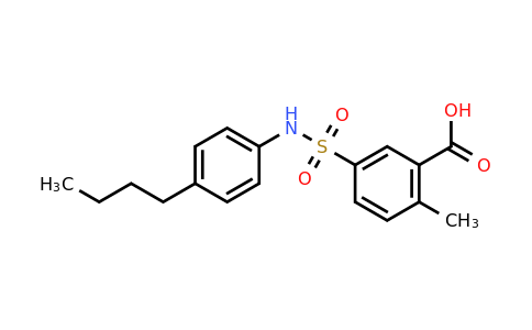 CAS 377769-51-2 | 5-[(4-butylphenyl)sulfamoyl]-2-methylbenzoic acid