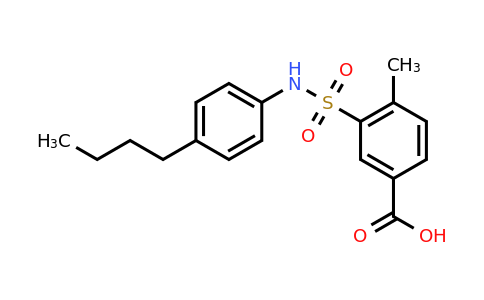 CAS 377769-67-0 | 3-[(4-butylphenyl)sulfamoyl]-4-methylbenzoic acid