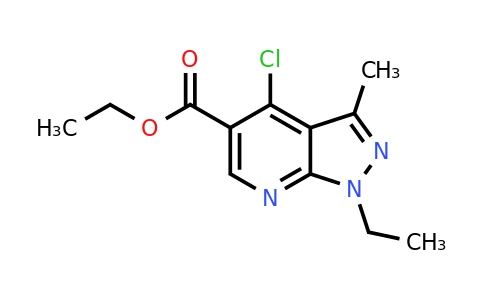 CAS 37801-47-1 | ethyl 4-chloro-1-ethyl-3-methyl-1H-pyrazolo[3,4-b]pyridine-5-carboxylate