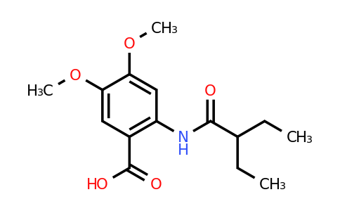 CAS 378202-24-5 | 2-(2-ethylbutanamido)-4,5-dimethoxybenzoic acid
