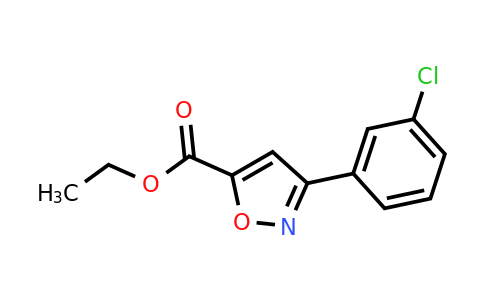 CAS 378203-27-1 | 3-(3-Chloro-phenyl)-isoxazole-5-carboxylic acid ethyl ester