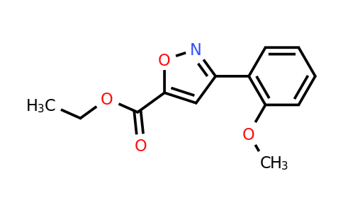 CAS 378208-61-8 | 3-(2-Methoxy-phenyl)-isoxazole-5-carboxylic acid ethyl ester