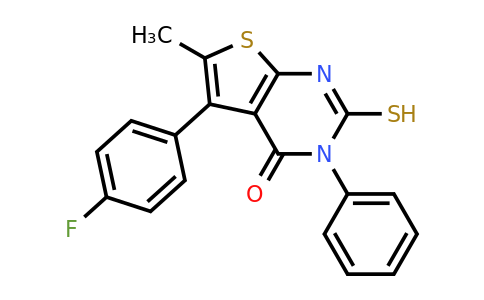 CAS 379239-36-8 | 5-(4-fluorophenyl)-6-methyl-3-phenyl-2-sulfanyl-3H,4H-thieno[2,3-d]pyrimidin-4-one