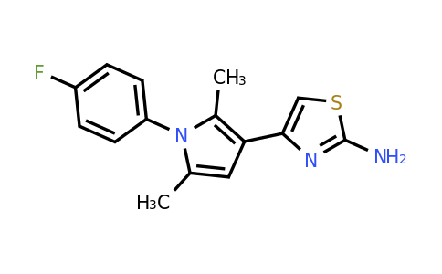 CAS 379240-65-0 | 4-[1-(4-Fluorophenyl)-2,5-dimethyl-1H-pyrrol-3-yl]-1,3-thiazol-2-amine
