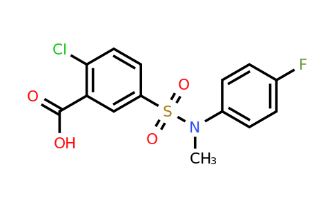 CAS 379254-58-7 | 2-chloro-5-[(4-fluorophenyl)(methyl)sulfamoyl]benzoic acid