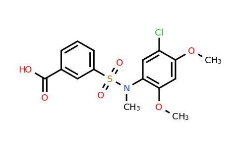 CAS 379255-70-6 | 3-[(5-chloro-2,4-dimethoxyphenyl)(methyl)sulfamoyl]benzoic acid
