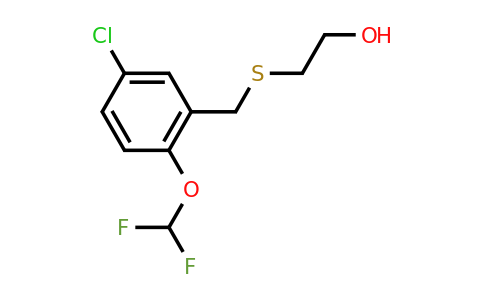 CAS 379724-53-5 | 2-({[5-chloro-2-(difluoromethoxy)phenyl]methyl}sulfanyl)ethan-1-ol