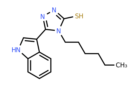 CAS 379726-40-6 | 4-hexyl-5-(1H-indol-3-yl)-4H-1,2,4-triazole-3-thiol