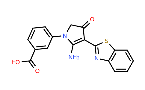 CAS 379726-61-1 | 3-[5-amino-4-(1,3-benzothiazol-2-yl)-3-oxo-2,3-dihydro-1H-pyrrol-1-yl]benzoic acid