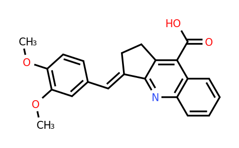 CAS 379726-67-7 | 3-[(3,4-dimethoxyphenyl)methylidene]-1H,2H,3H-cyclopenta[b]quinoline-9-carboxylic acid