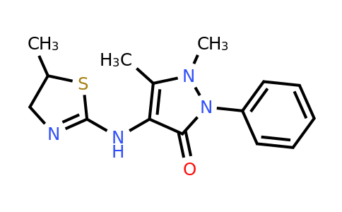 CAS 379726-80-4 | 1,5-dimethyl-4-[(5-methyl-4,5-dihydro-1,3-thiazol-2-yl)amino]-2-phenyl-2,3-dihydro-1H-pyrazol-3-one