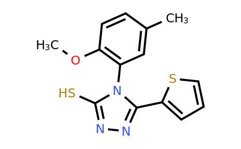 4-(2-methoxy-5-methylphenyl)-5-(thiophen-2-yl)-4H-1,2,4-triazole-3-thiol