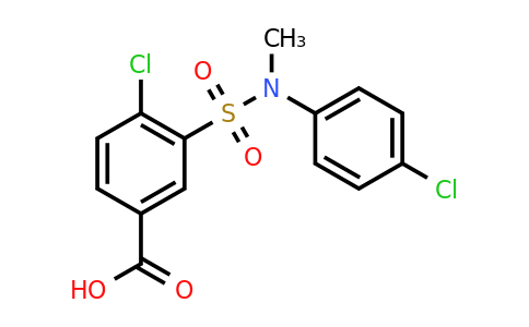 CAS 379729-07-4 | 4-chloro-3-[(4-chlorophenyl)(methyl)sulfamoyl]benzoic acid