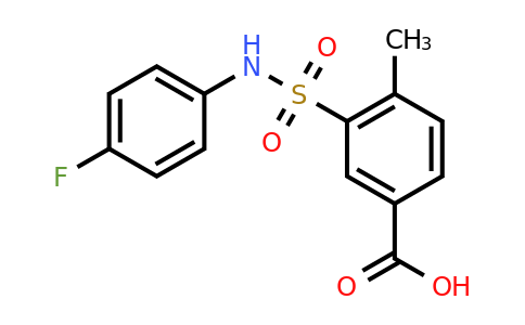 CAS 379729-09-6 | 3-[(4-fluorophenyl)sulfamoyl]-4-methylbenzoic acid