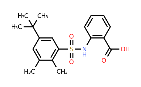 CAS 379729-10-9 | 2-(5-tert-butyl-2,3-dimethylbenzenesulfonamido)benzoic acid