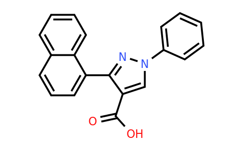 CAS 380154-33-6 | 3-(Naphthalen-1-yl)-1-phenyl-1H-pyrazole-4-carboxylic acid