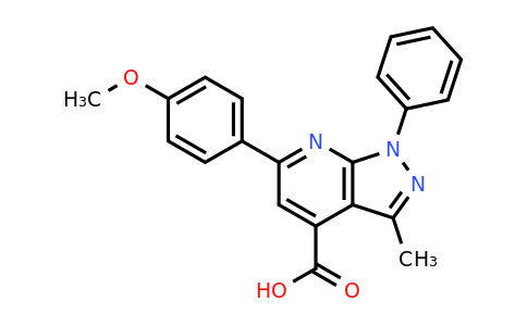 CAS 380187-39-3 | 6-(4-methoxyphenyl)-3-methyl-1-phenyl-1H-pyrazolo[3,4-b]pyridine-4-carboxylic acid