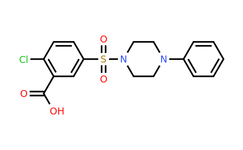 CAS 380193-38-4 | 2-chloro-5-[(4-phenylpiperazin-1-yl)sulfonyl]benzoic acid