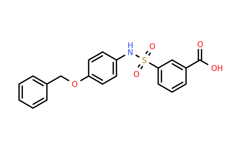 CAS 380193-68-0 | 3-{[4-(benzyloxy)phenyl]sulfamoyl}benzoic acid