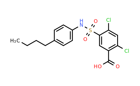 CAS 380193-99-7 | 5-[(4-butylphenyl)sulfamoyl]-2,4-dichlorobenzoic acid