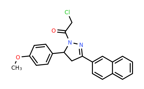 CAS 380196-82-7 | 2-chloro-1-[5-(4-methoxyphenyl)-3-(naphthalen-2-yl)-4,5-dihydro-1H-pyrazol-1-yl]ethan-1-one