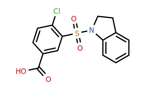 CAS 380342-93-8 | 4-chloro-3-(2,3-dihydro-1H-indole-1-sulfonyl)benzoic acid