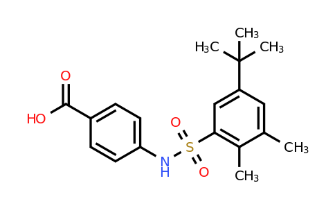CAS 380344-35-4 | 4-(5-tert-butyl-2,3-dimethylbenzenesulfonamido)benzoic acid
