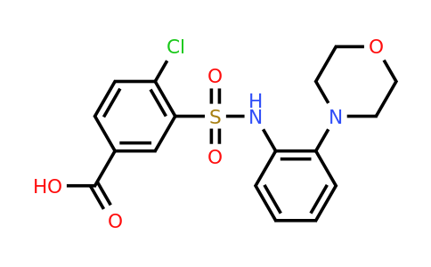 CAS 380349-02-0 | 4-chloro-3-{[2-(morpholin-4-yl)phenyl]sulfamoyl}benzoic acid