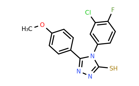 CAS 380349-22-4 | 4-(3-chloro-4-fluorophenyl)-5-(4-methoxyphenyl)-4H-1,2,4-triazole-3-thiol