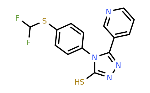 CAS 380349-27-9 | 4-{4-[(difluoromethyl)sulfanyl]phenyl}-5-(pyridin-3-yl)-4H-1,2,4-triazole-3-thiol