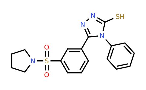 CAS 380431-17-4 | 4-phenyl-5-[3-(pyrrolidine-1-sulfonyl)phenyl]-4H-1,2,4-triazole-3-thiol