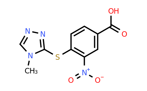 CAS 380431-58-3 | 4-[(4-methyl-4H-1,2,4-triazol-3-yl)sulfanyl]-3-nitrobenzoic acid