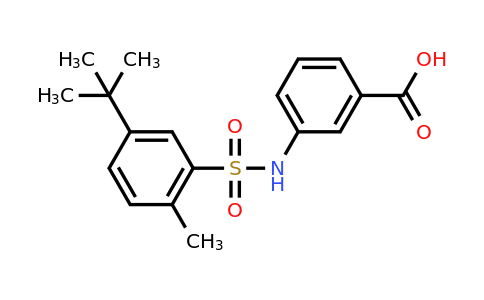 CAS 380431-61-8 | 3-(5-tert-butyl-2-methylbenzenesulfonamido)benzoic acid