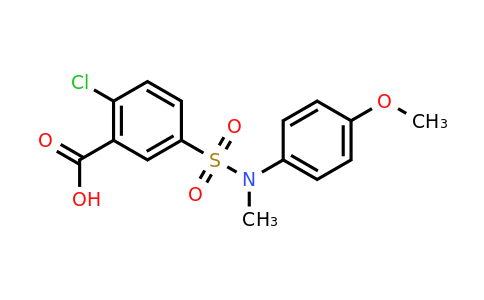 CAS 380432-25-7 | 2-chloro-5-[(4-methoxyphenyl)(methyl)sulfamoyl]benzoic acid