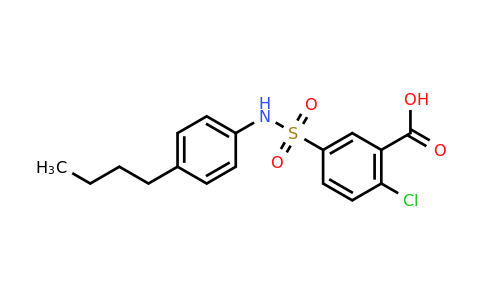 CAS 380432-26-8 | 5-[(4-butylphenyl)sulfamoyl]-2-chlorobenzoic acid