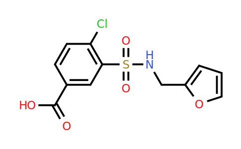 CAS 380432-44-0 | 4-chloro-3-{[(furan-2-yl)methyl]sulfamoyl}benzoic acid
