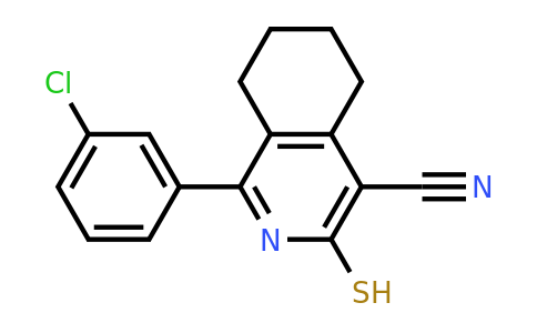 CAS 380443-05-0 | 1-(3-chlorophenyl)-3-sulfanyl-5,6,7,8-tetrahydroisoquinoline-4-carbonitrile